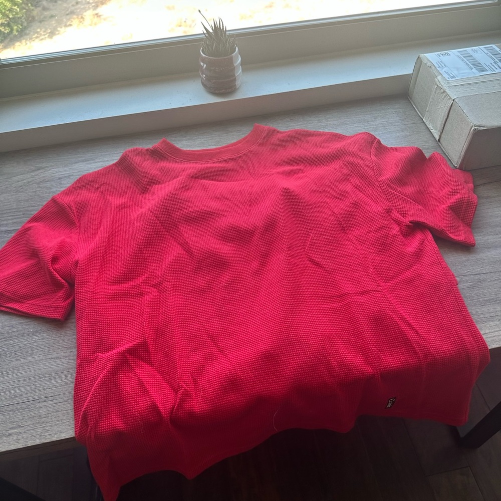 Comfrt Waffle Lounge Set in Cherry Red - Picture 3 of 4